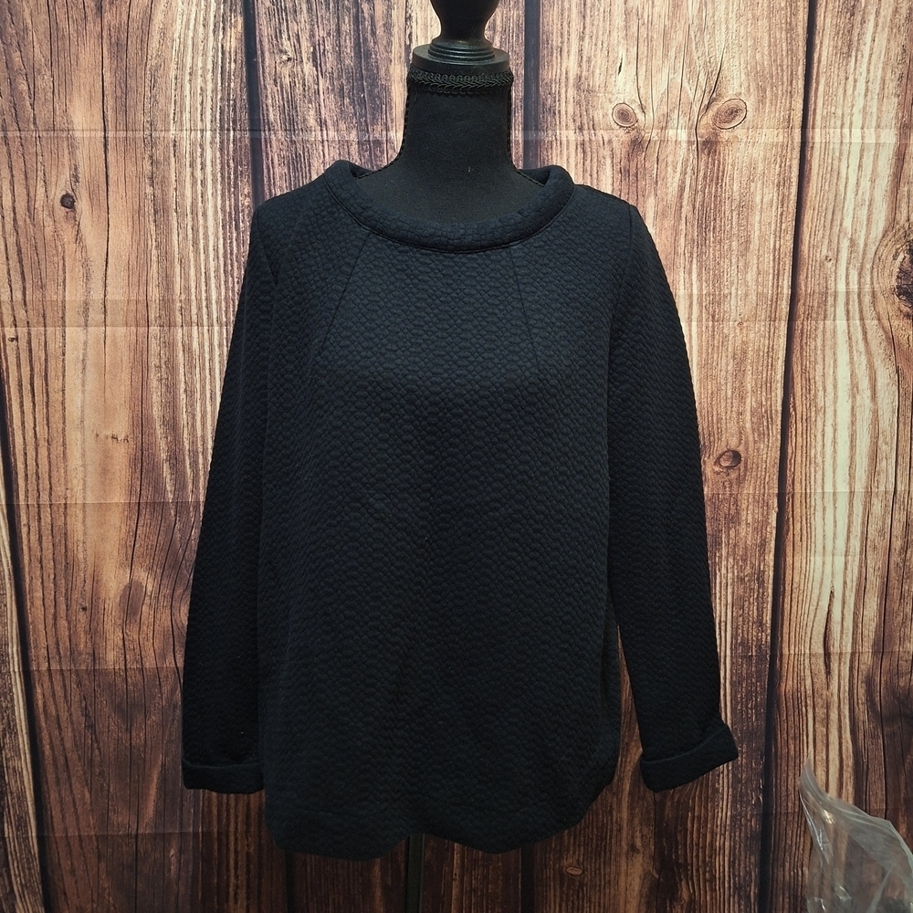 Boden Classic Black Cowk Neck Pullover Womens Size 10